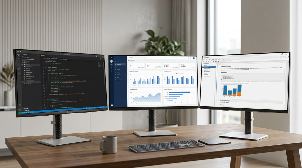Developer Monitor Setup for High-Density Workflows