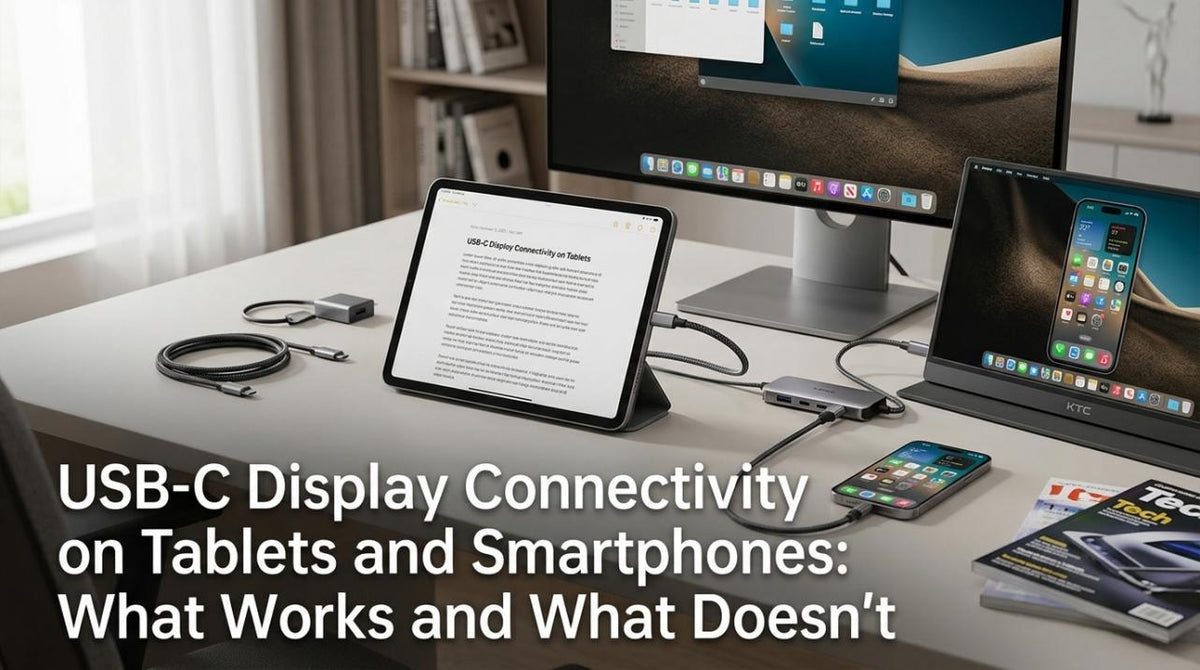USB-C Display Connectivity on Tablets and Smartphones: What Works and What Doesn’t