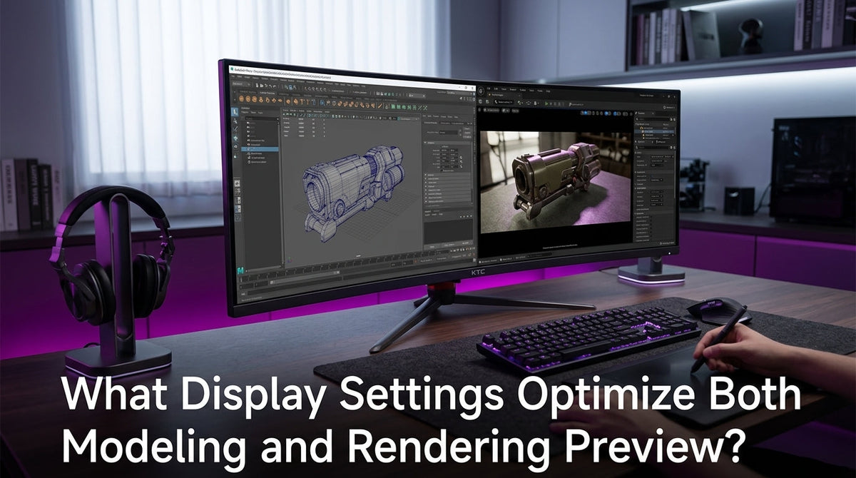 Optimize Display Settings for Modeling & Rendering