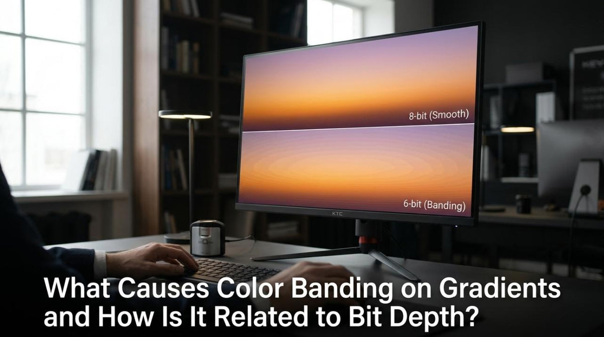 What Causes Color Banding on Gradients and How Is It Related to Bit Depth?
