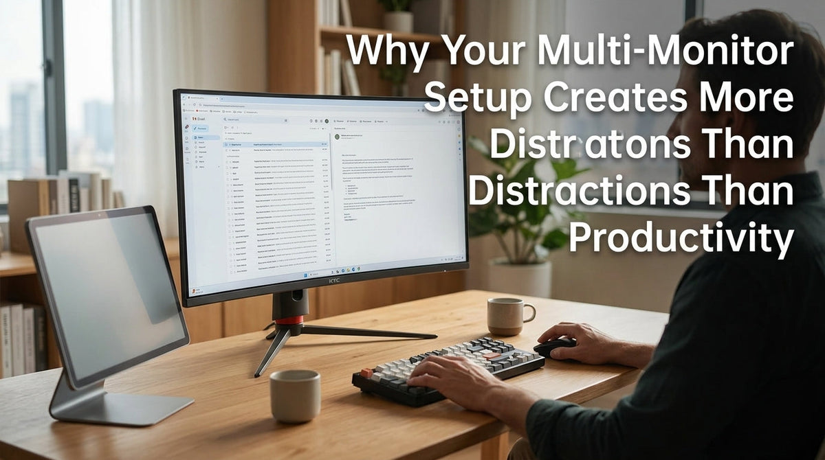 Why Your Multi-Monitor Setup Creates More Distractions Than Productivity