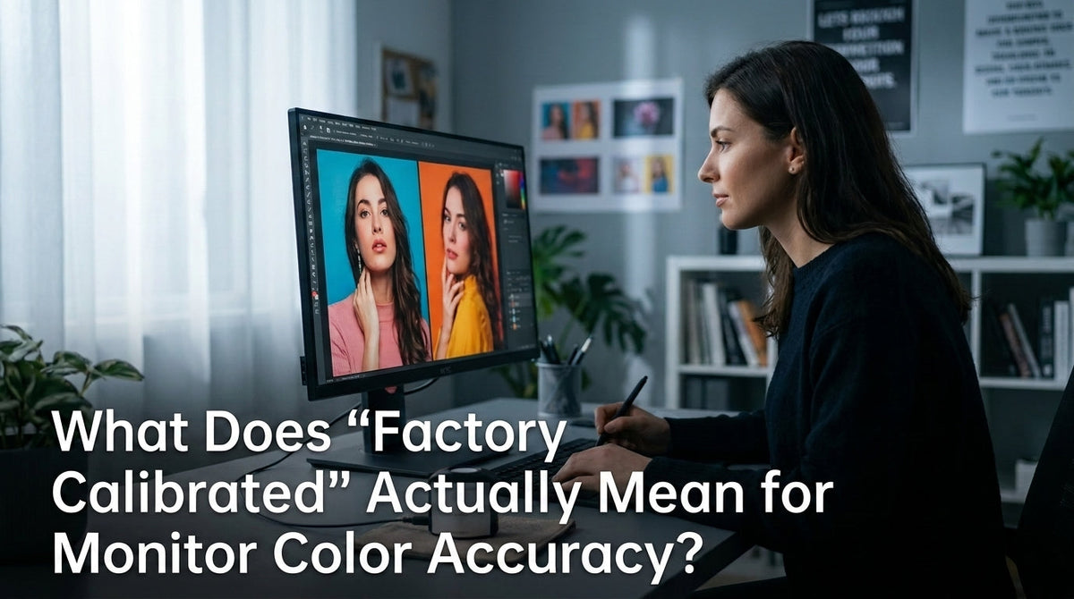 What Does “Factory Calibrated” Actually Mean for Monitor Color Accuracy?