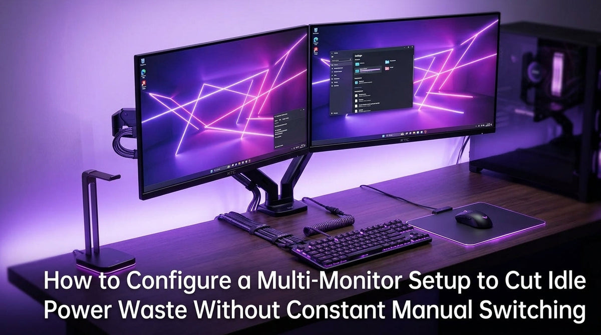 How to Configure a Multi-Monitor Setup to Cut Idle Power Waste Without Constant Manual Switching