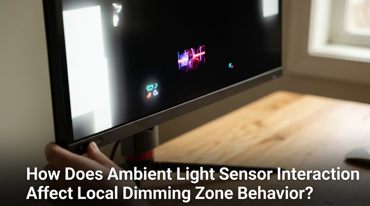 How Does Ambient Light Sensor Interaction Affect Local Dimming Zone Behavior?