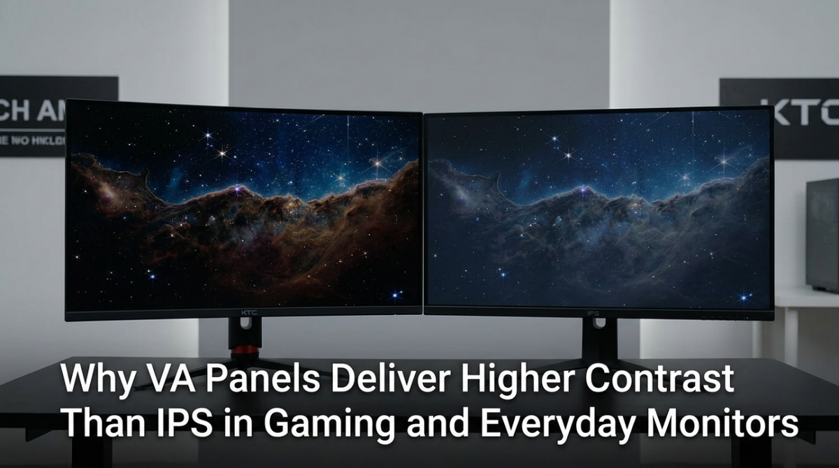 Why VA Panels Deliver Higher Contrast Than IPS in Gaming and Everyday Monitors