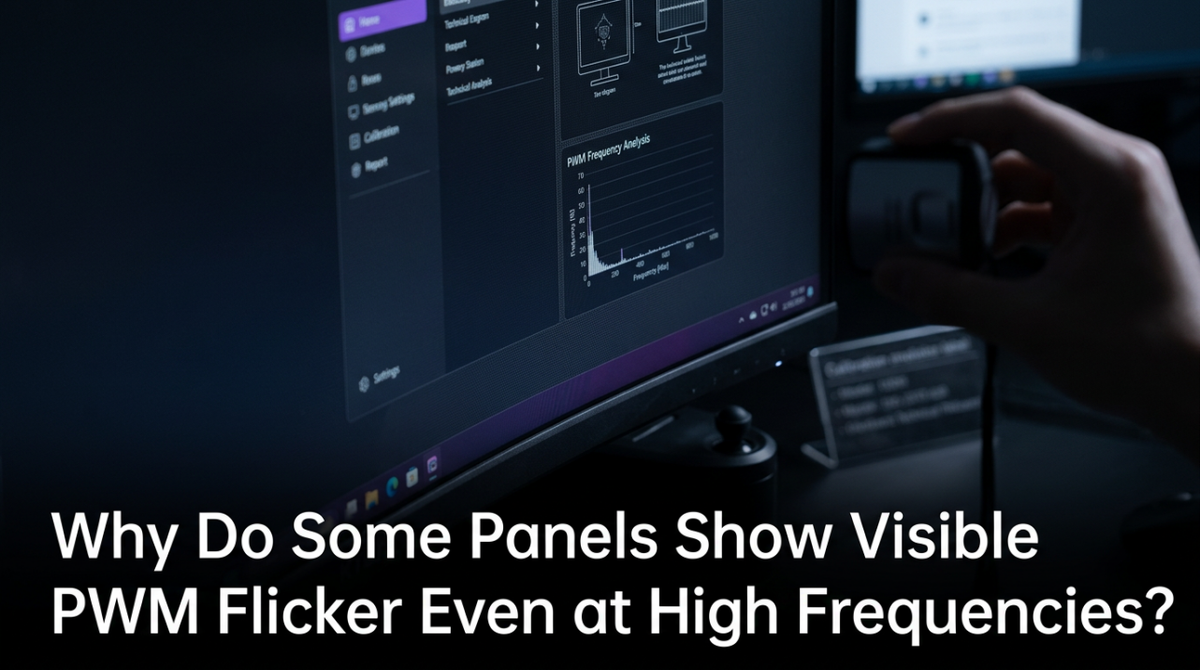 Why Do Some Panels Show Visible PWM Flicker Even at High Frequencies?