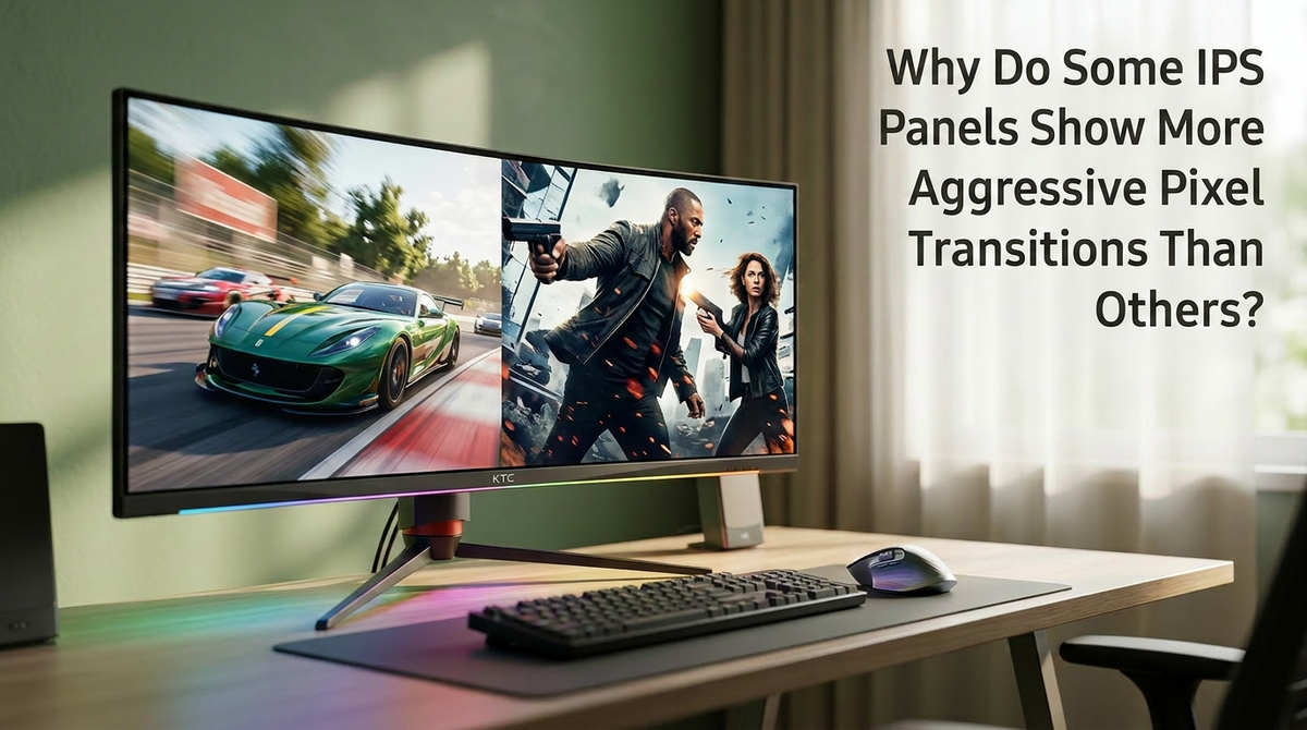 Why Do Some IPS Panels Show More Aggressive Pixel Transitions Than Others?