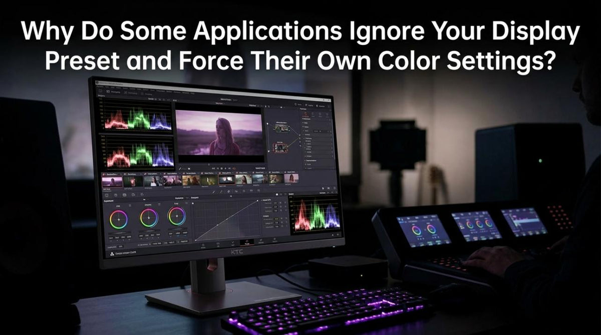 Why Do Some Applications Ignore Your Display Preset and Force Their Own Color Settings?