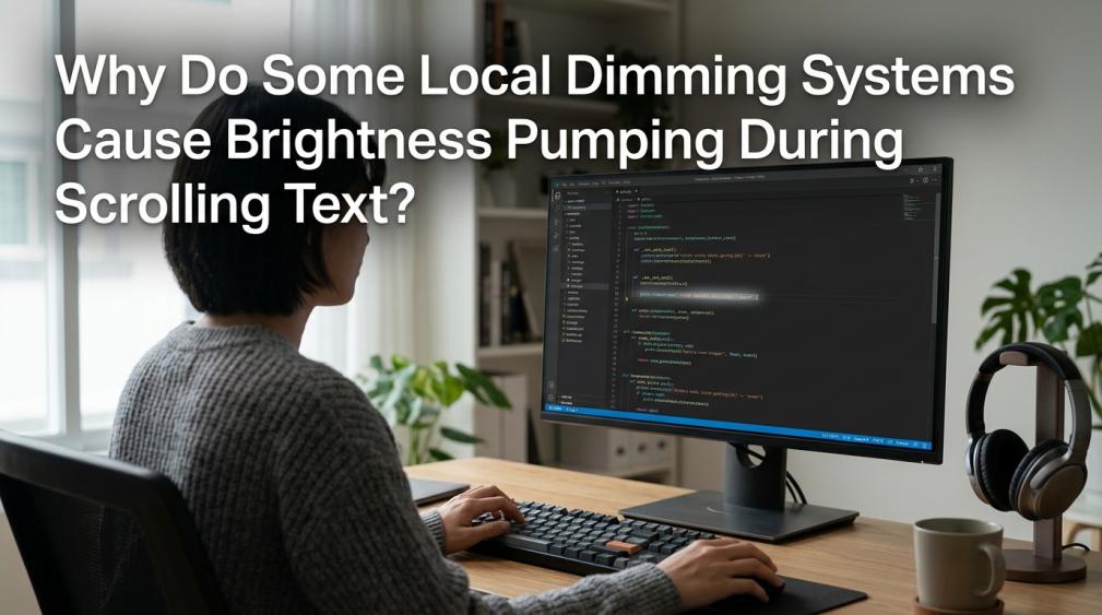 Why Do Some Local Dimming Systems Cause Brightness Pumping During Scrolling Text?