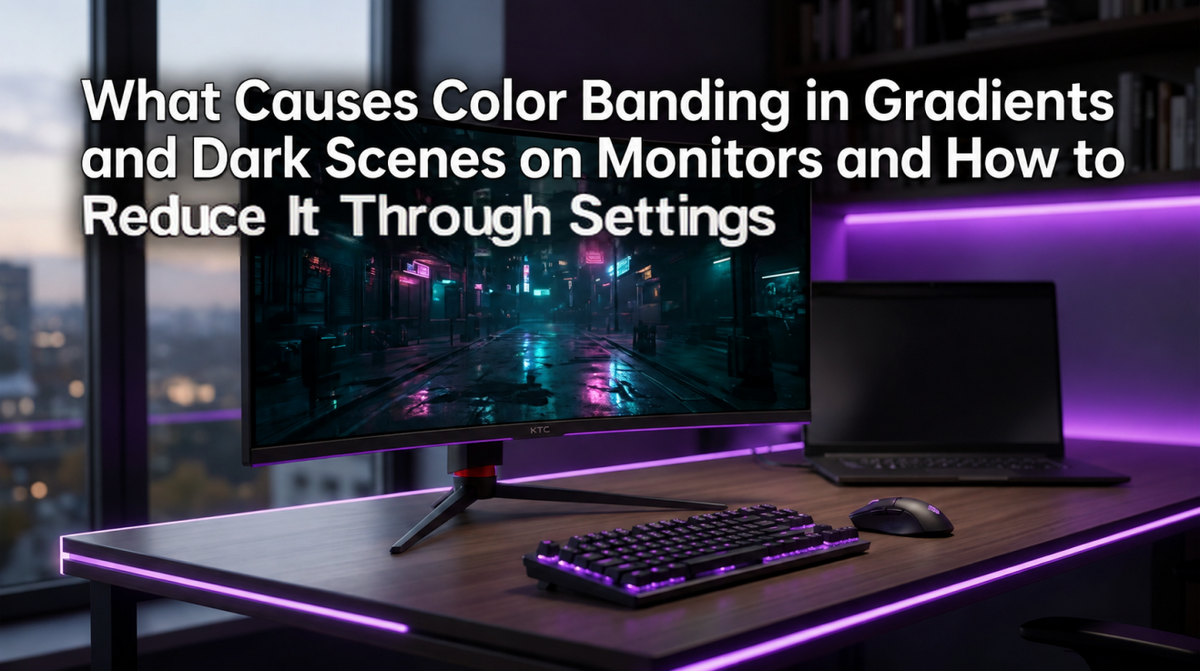 What Causes Color Banding in Gradients and Dark Scenes on Monitors and How to Reduce It Through Settings