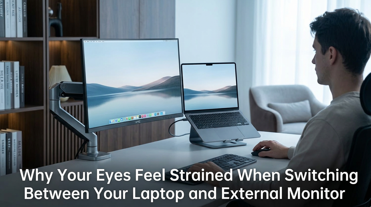 Why Your Eyes Feel Strained When Switching Between Your Laptop and External Monitor