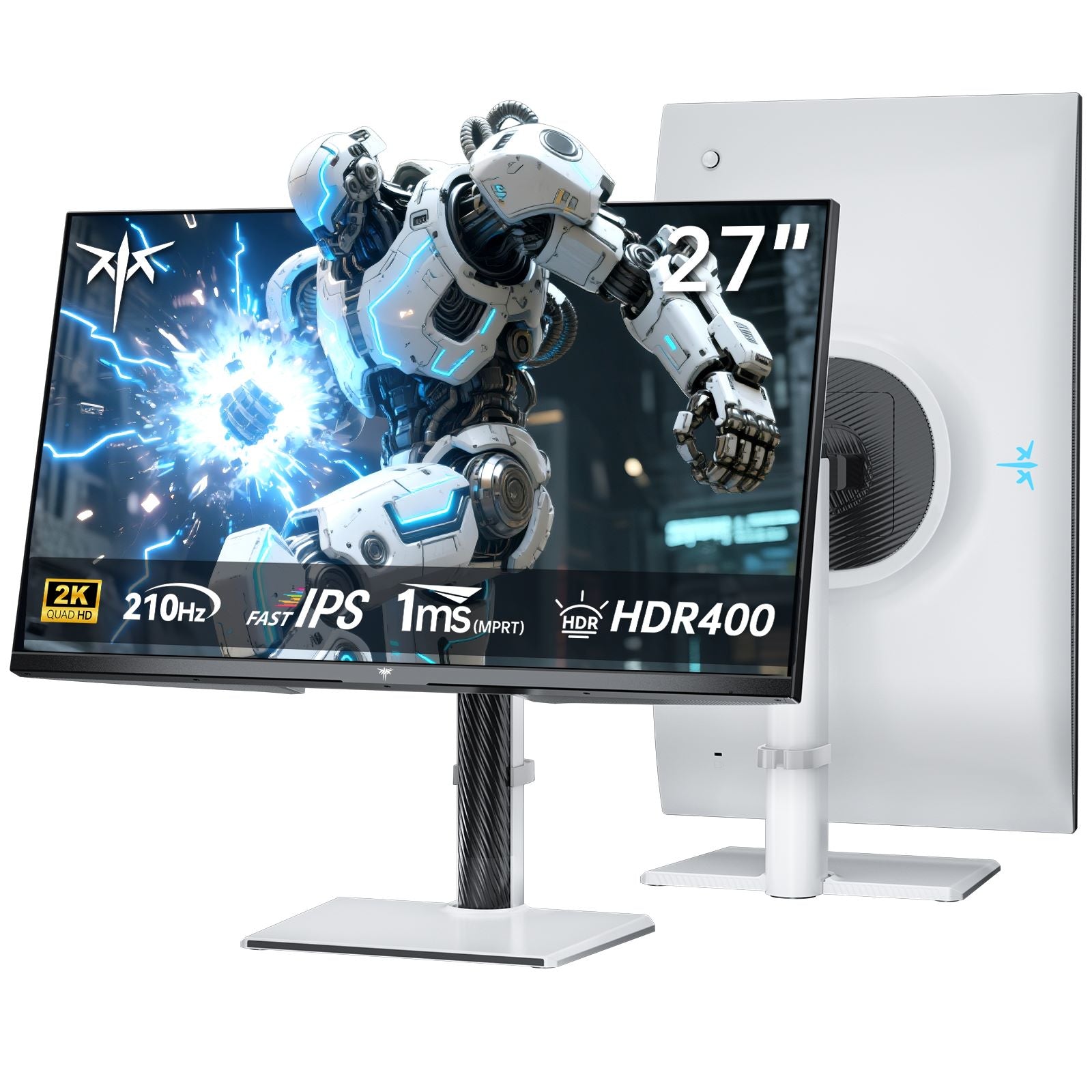 KTC 27-inch 2K gaming monitor with narrow bezels, HDR400 and built-in speakers