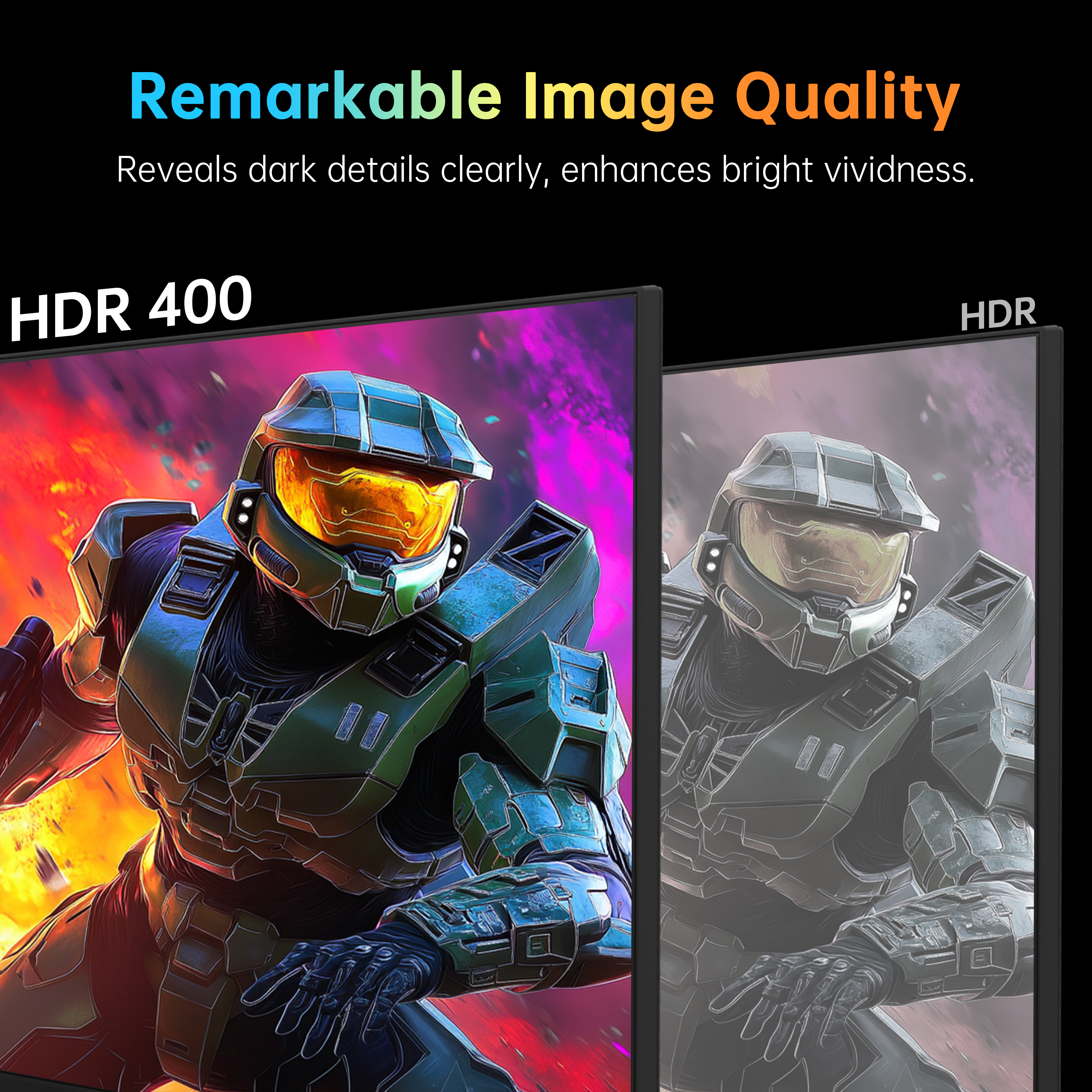 KTC 27-inch 4K gaming monitor spec graphic with 160Hz, 1ms, HDR400, Fast IPS
