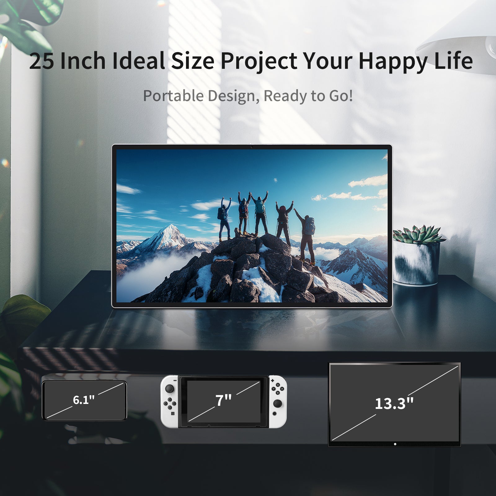 KTC MEGAPAD 25-inch FHD portable touch monitor with built-in camera