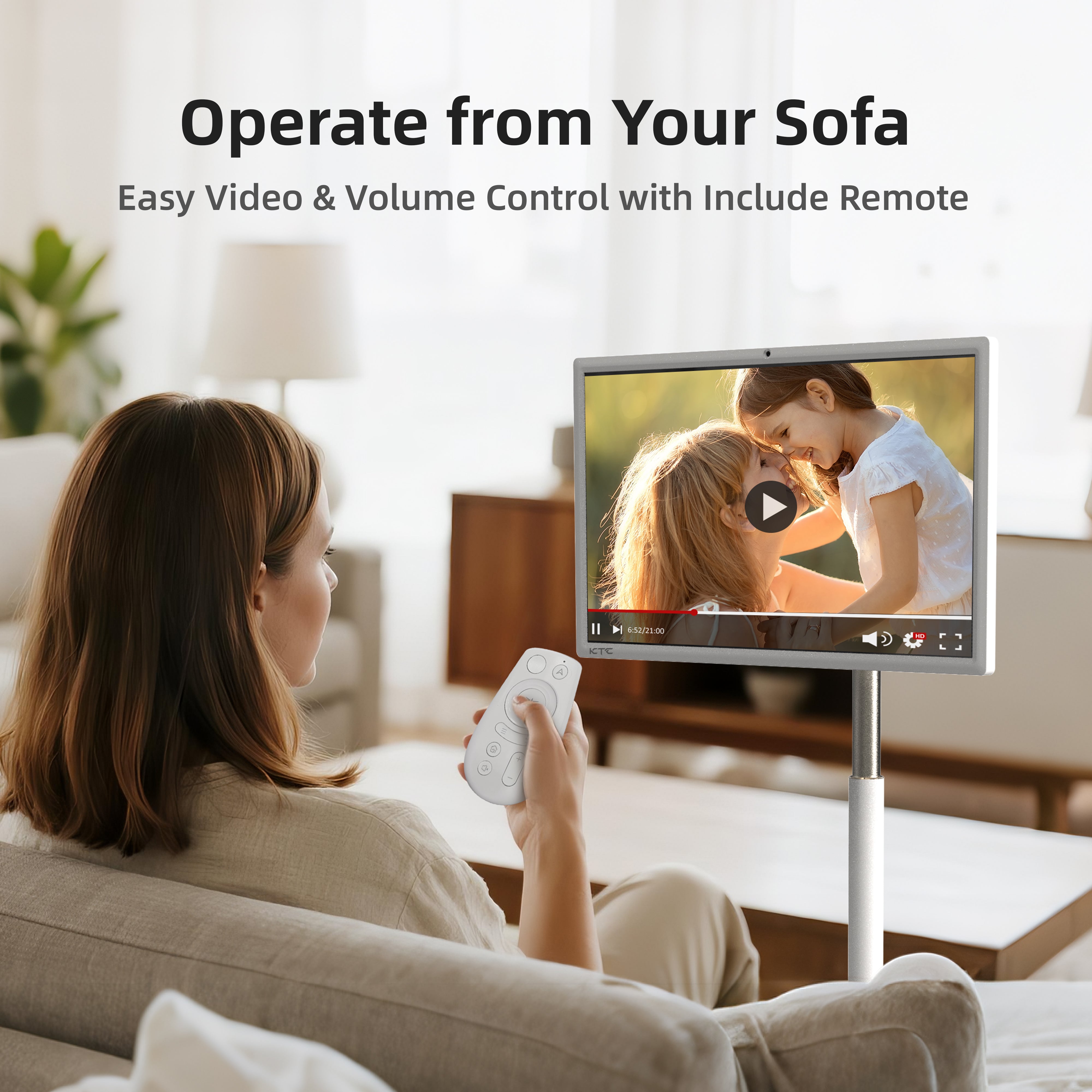 KTC MEGAPAD 27-inch smart touch monitor with remote and adjustable stand
