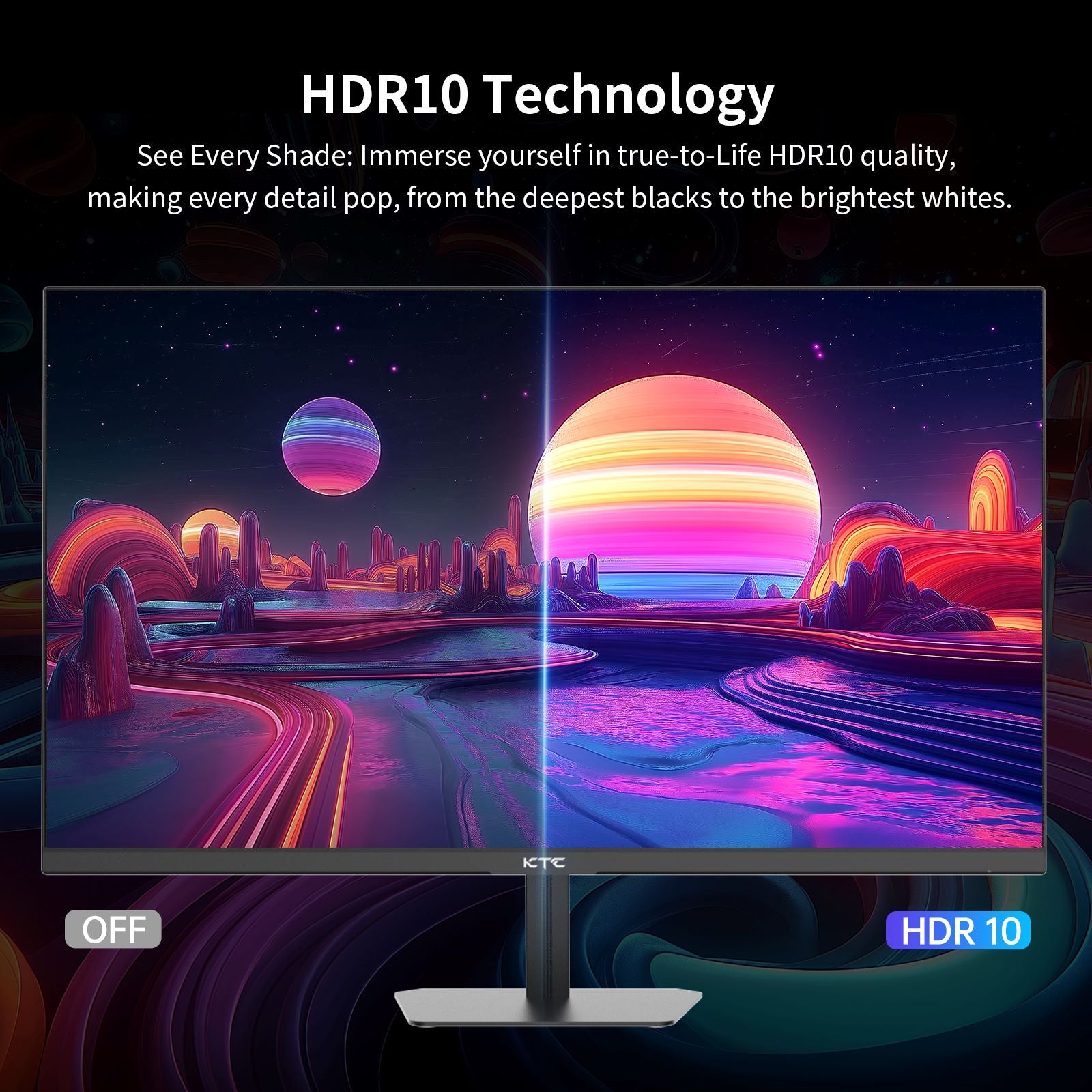 KTC 24.5-inch FHD IPS monitor with 100Hz refresh rate for work and casual gaming