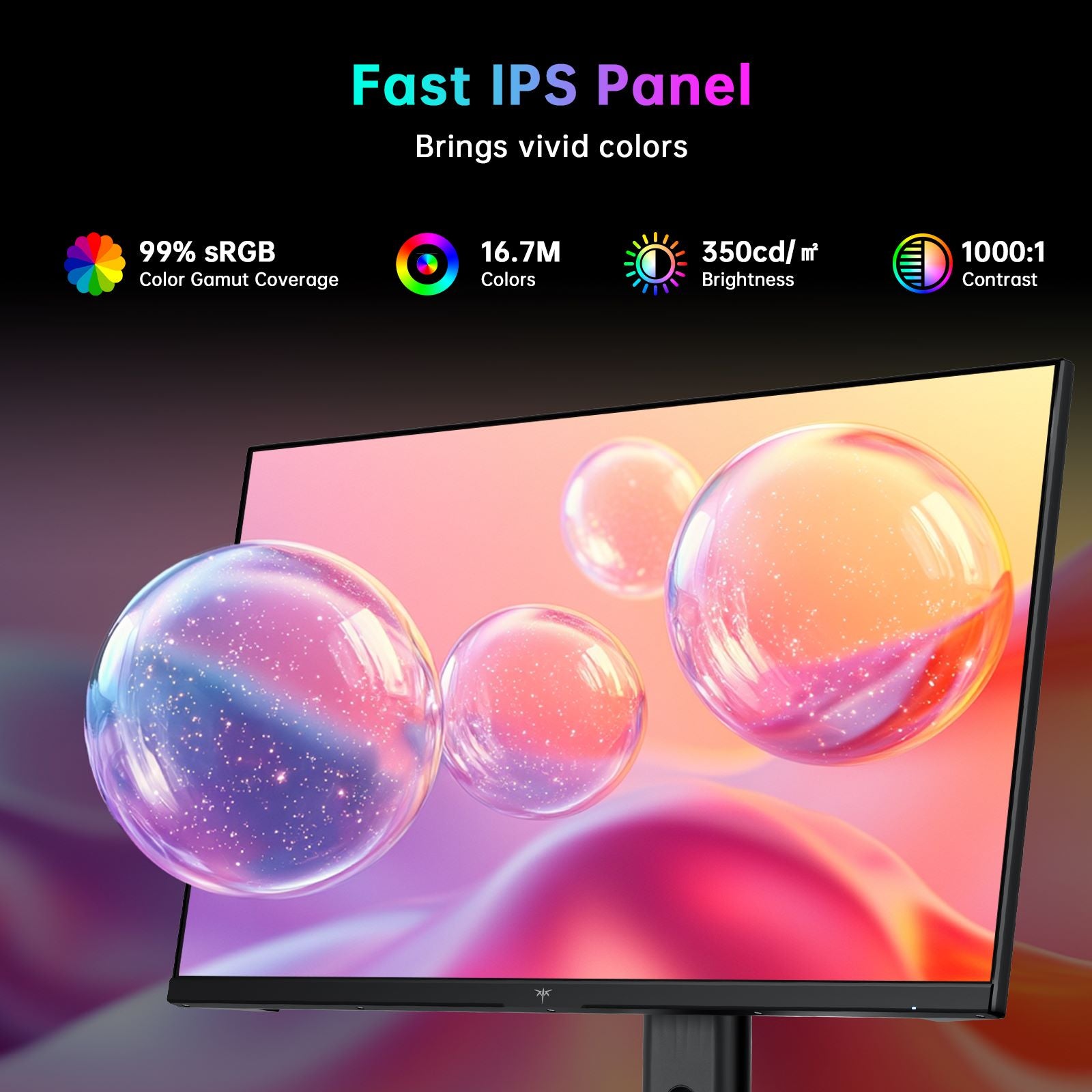 KTC vertical gaming monitor with neon racing scene and H25Y7 branding