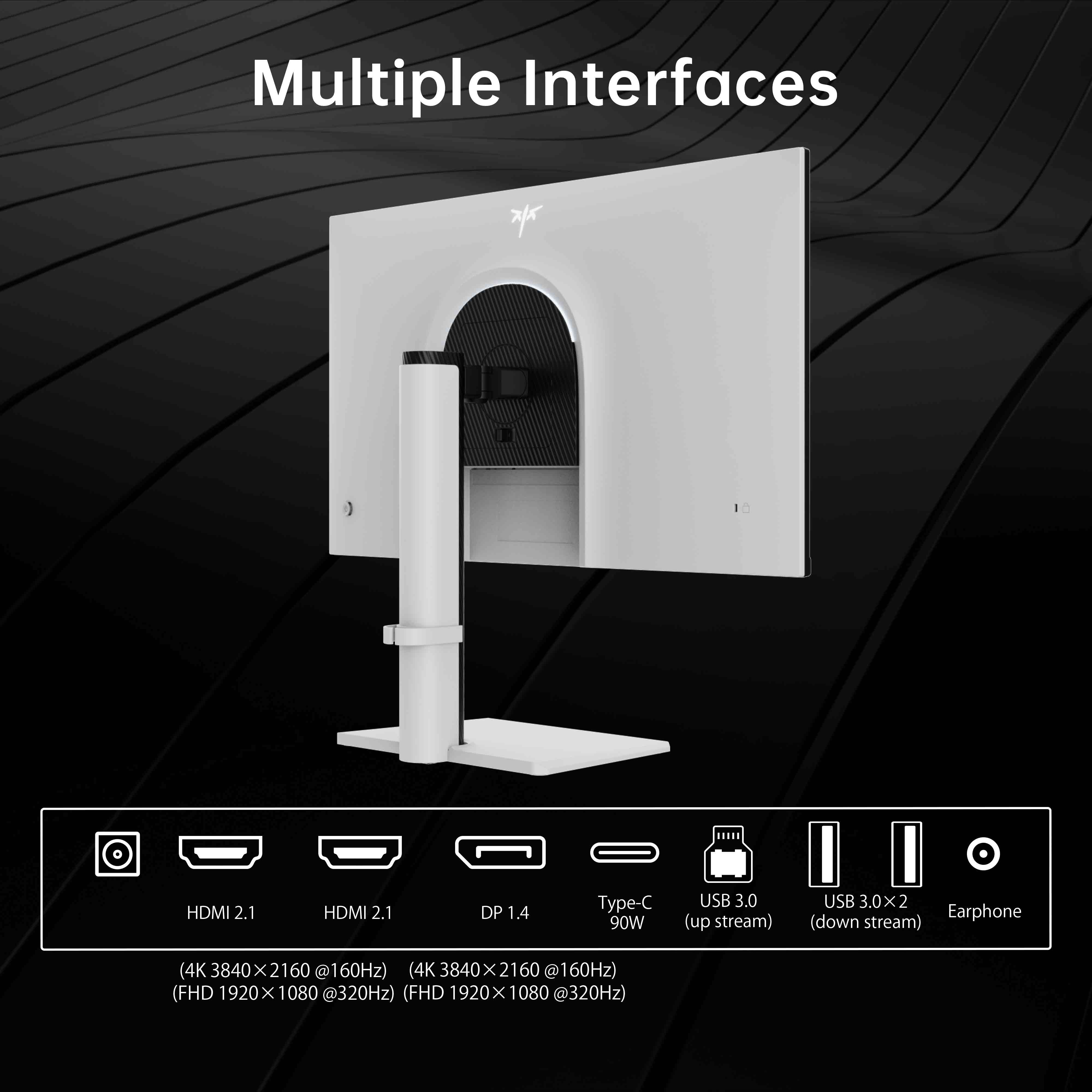 KTC 27-inch gaming monitor with 4K 160Hz display, 90W USB-C, and thin bezel