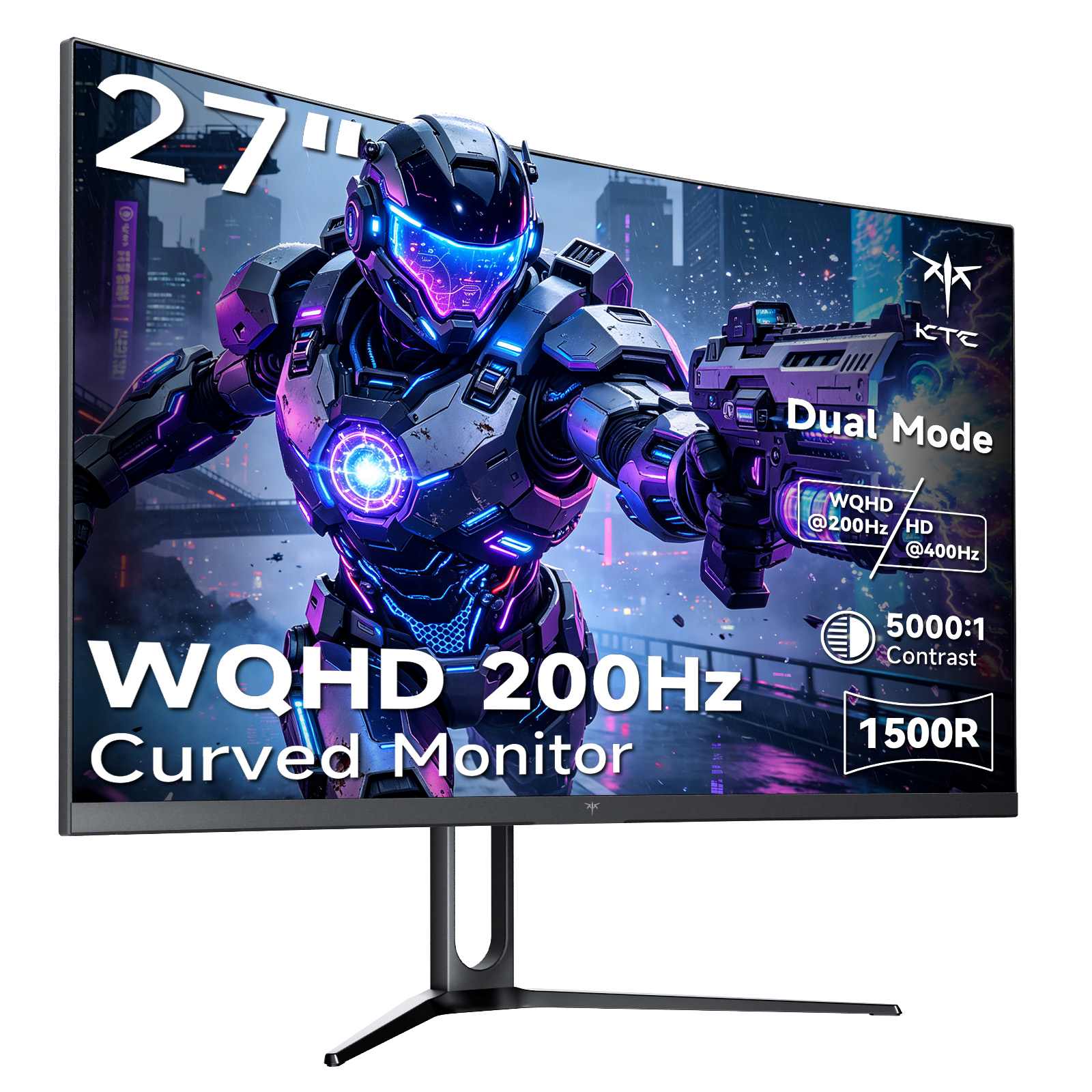KTC 27" 2K 180Hz/1ms 1500R Curved Gaming Monitor | H27S17