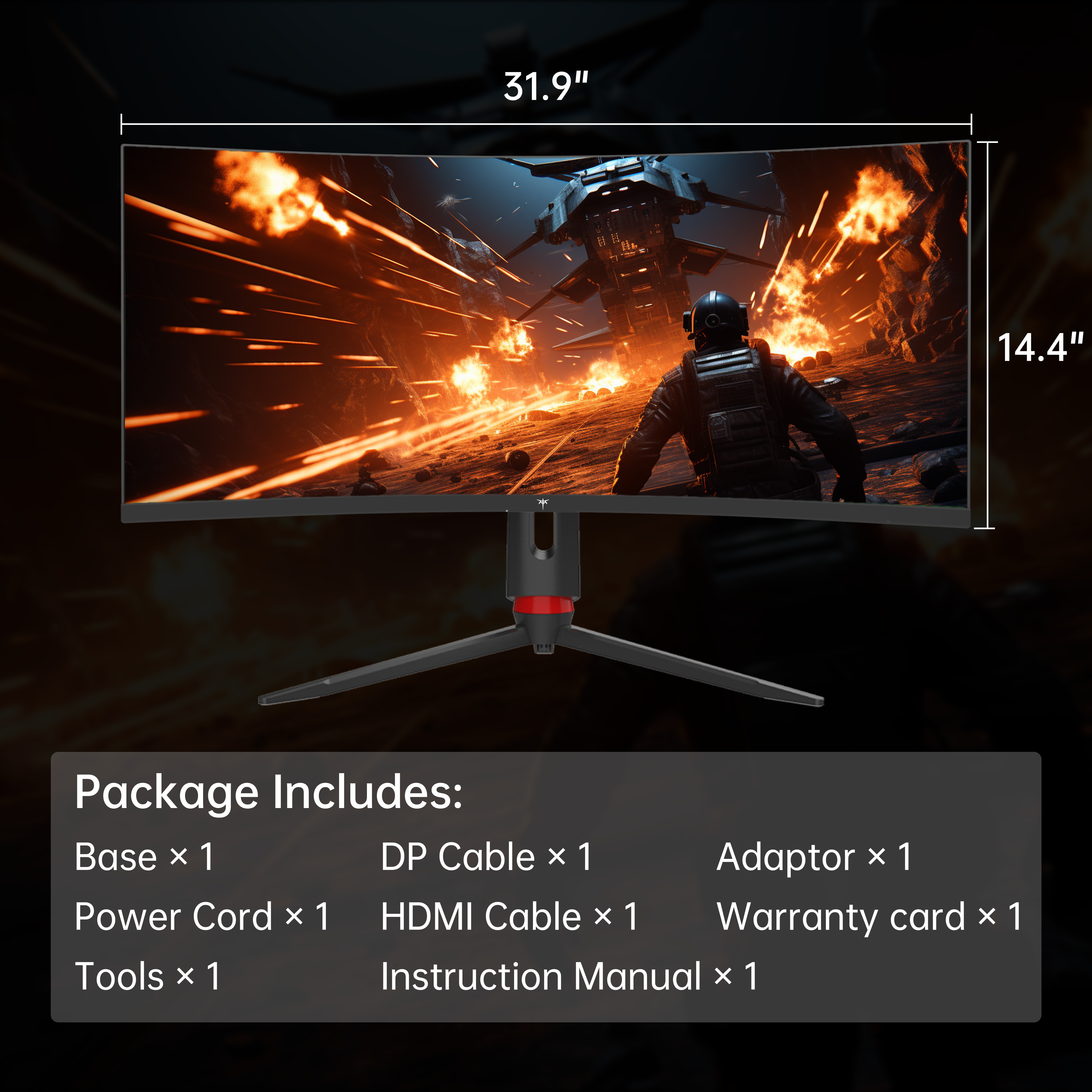 KTC 34-inch ultrawide curved gaming monitor with 180Hz, 1ms, HVA panel, HDR, and ergonomic stand