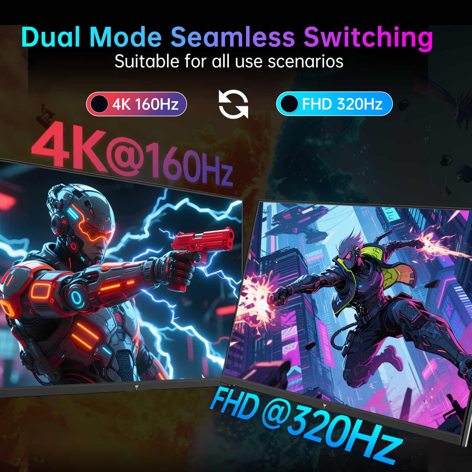 KTC M27P6 Mini LED gaming monitor displaying 4K 160Hz and HDR1400 features