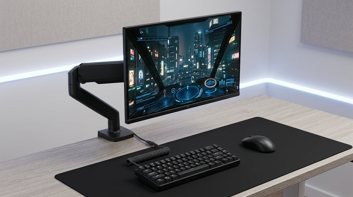 Recommended viewing distance setup for a 24.5-inch esports monitor