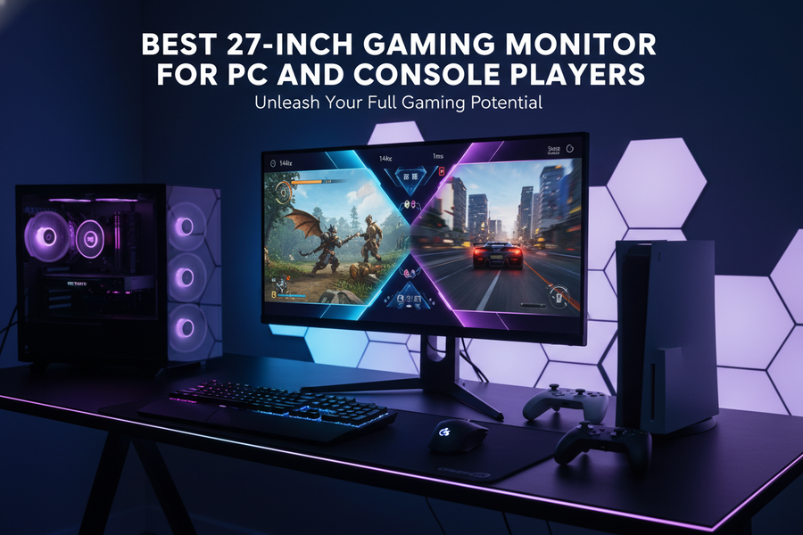 Computer Console Monitor Best 27-Inch Gaming Monitor for PC and Console Players