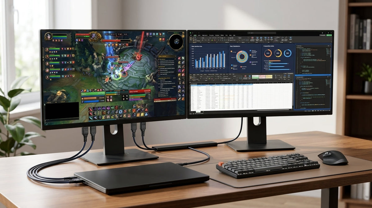 Clean Double Monitor Comp Setups Dual Monitor Setup Guide for Windows and Mac Users