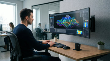 Curved Displays for 3D Point-Cloud Analysis and Scientific Visualization