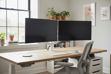 Symmetrical Perfection: Setting Up a Dual 27-inch VESA Mounted Array for Home Offices