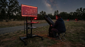 MegPad for Mobile Astronomy: Rolling Star Maps & Telescope Control Hubs