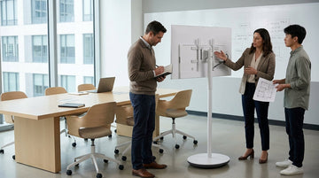 Rolling Smart Display Setup for Conference Rooms