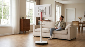 Rolling Smart Display Multi-Room Entertainment Setup