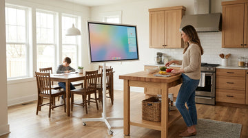 Rolling Smart Display Kitchen and Family Hub Setup