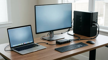 USB-C KVM Monitor Setup Hub