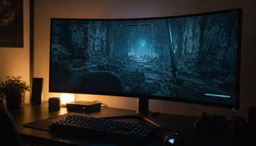 Why Curved Displays Enhance Peripheral Immersion in First-Person Adventure Games