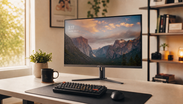 How to Arrange Your Desk So Your Monitor, Keyboard, and Mouse Form a Comfortable Triangle