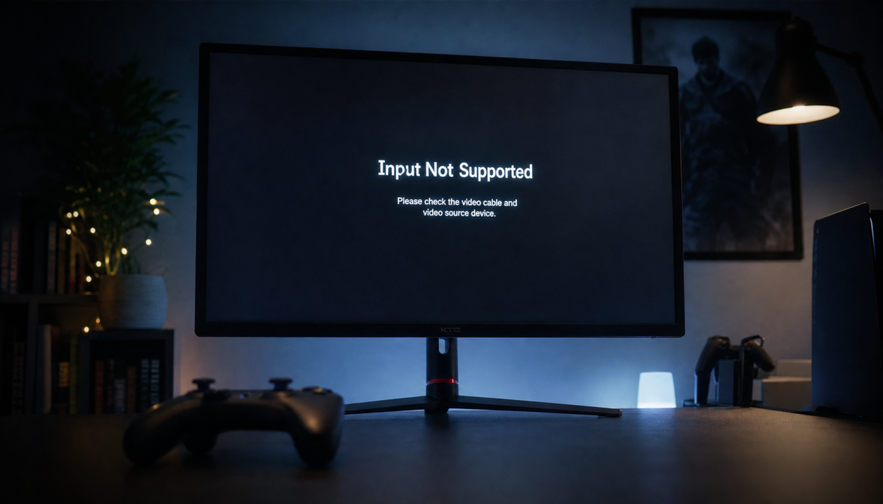 Gaming monitor displaying ‘Input Not Supported’ error when trying to enable 120Hz on a console