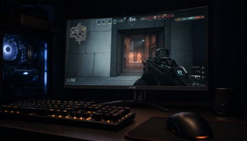 How Does Head Movement Speed During Gameplay Affect Perceived Motion Blur Independent of Monitor Settings?