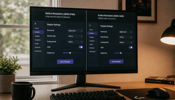 Why Does Response Time Performance Differ Between Native and Scaled Resolutions?