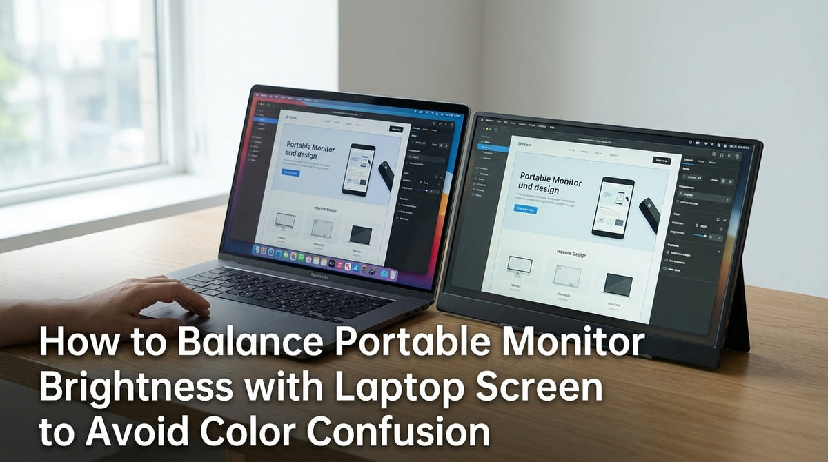 Balance Portable Monitor Brightness with Laptop Screen