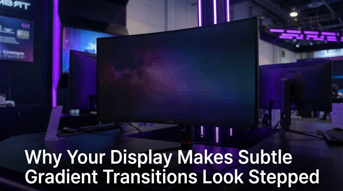 Why Your Display Makes Subtle Gradient Transitions Look Stepped