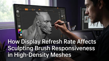 How Display Refresh Rate Affects Sculpting Brush Responsiveness in High-Density Meshes