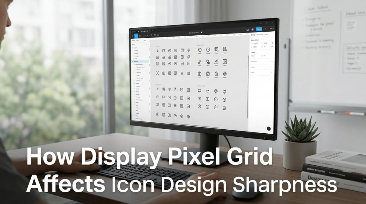 Sharpness Channel Icon Display Pixel Grid & Icon Design Sharpness