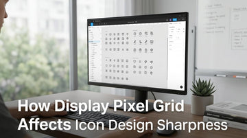How Display Pixel Grid Affects Icon Design Sharpness