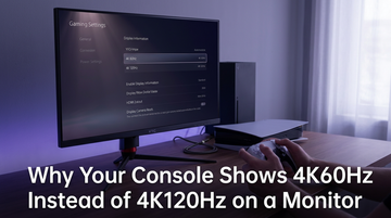 Why Your Console Shows 4K60Hz Instead of 4K120Hz on a Monitor