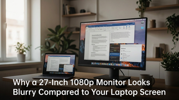 Why a 27-Inch 1080p Monitor Looks Blurry Compared to Your Laptop Screen