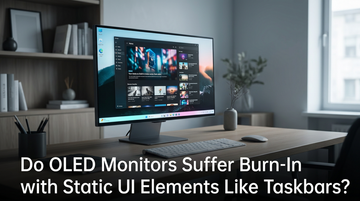 Do OLED Monitors Suffer Burn-In with Static UI Elements Like Taskbars?