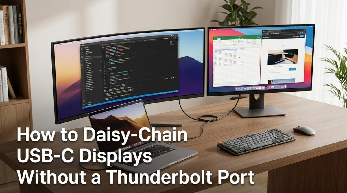 Display Using Usb B Daisy-Chain USB-C Displays Without Thunderbolt