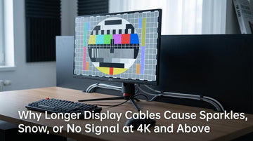 Why Longer Display Cables Cause Sparkles, Snow, or No Signal at 4K and Above